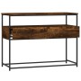 Mesa consola madera de ingeniería roble ahumado 100x40x75 cm de , Mesas auxiliares - Ref: Foro24-834152, Precio: 72,08 €, Des...