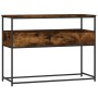 Mesa consola madera de ingeniería roble ahumado 100x40x75 cm de , Mesas auxiliares - Ref: Foro24-834152, Precio: 72,08 €, Des...