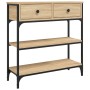 Mesa consola madera de ingeniería roble Sonoma 72,5x25x75 cm de , Mesas auxiliares - Ref: Foro24-834186, Precio: 85,92 €, Des...