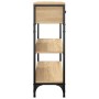 Mesa consola madera de ingeniería roble Sonoma 72,5x25x75 cm de , Mesas auxiliares - Ref: Foro24-834186, Precio: 85,92 €, Des...