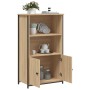 Aparador alto madera de ingeniería roble Sonoma 62x32x103,5 cm de , Aparadores - Ref: Foro24-834216, Precio: 75,90 €, Descuen...