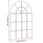 Black iron arch wall mirror 60x90 cm by , Mirrors - Ref: Foro24-3200605, Price: 103,89 €, Discount: %