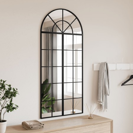 Espejo de pared arco de hierro negro 60x130 cm de , Espejos - Ref: Foro24-3200607, Precio: 134,79 €, Descuento: %