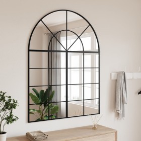 Black iron arch wall mirror 100x130 cm by , Mirrors - Ref: Foro24-3200613, Price: 201,30 €, Discount: %