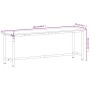 Werkbank aus massivem Buchenholz und Metall, 220 x 55 x 81,5 cm von , Arbeitstische - Ref: Foro24-3188908, Preis: 247,48 €, R...