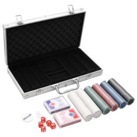 Juego de póker 300 piezas 4 g de , Estuches y fichas de póquer - Ref: Foro24-80415, Precio: 31,58 €, Descuento: %