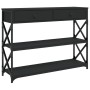 Mesa consola madera de ingeniería negra 100x28x75 cm de , Mesas auxiliares - Ref: Foro24-834190, Precio: 88,62 €, Descuento: %