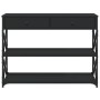 Mesa consola madera de ingeniería negra 100x28x75 cm de , Mesas auxiliares - Ref: Foro24-834190, Precio: 88,62 €, Descuento: %