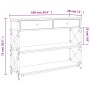 Schwarzer Konsolentisch aus Holzwerkstoff, 100 x 28 x 75 cm von , Seitentische - Ref: Foro24-834190, Preis: 88,62 €, Rabatt: %