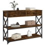 Mesa consola madera de ingeniería roble ahumado 100x28x75 cm de , Mesas auxiliares - Ref: Foro24-834192, Precio: 94,44 €, Des...