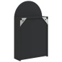 Bathroom cabinet with arched mirror and LED light black 42x13x70 cm by , bathroom vanities - Ref: Foro24-357975, Price: 117,6...