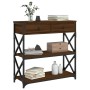 Oak brown engineered wood console table 75x28x75 cm by , Side tables - Ref: Foro24-834199, Price: 81,07 €, Discount: %