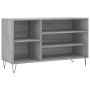 Shoe cabinet made of gray Sonoma plywood wood 102x36x60 cm by , Shoe racks and shoe organizers - Ref: Foro24-831418, Price: 4...