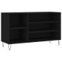 Shoe cabinet made of black plywood wood 102x36x60 cm by , Shoe racks and shoe organizers - Ref: Foro24-831413, Price: 45,99 €...