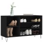 Shoe cabinet made of black plywood wood 102x36x60 cm by , Shoe racks and shoe organizers - Ref: Foro24-831413, Price: 45,99 €...