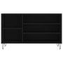 Shoe cabinet made of black plywood wood 102x36x60 cm by , Shoe racks and shoe organizers - Ref: Foro24-831413, Price: 45,99 €...