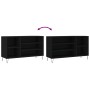 Shoe cabinet made of black plywood wood 102x36x60 cm by , Shoe racks and shoe organizers - Ref: Foro24-831413, Price: 45,99 €...