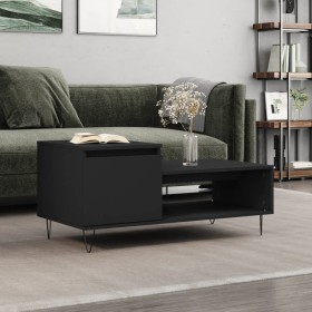 Black plywood coffee table 100x50x45 cm by , Coffee table - Ref: Foro24-830829, Price: 45,88 €, Discount: %