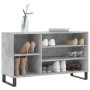 Shoe cabinet made of gray concrete plywood wood 102x36x60 cm by , Shoe racks and shoe organizers - Ref: Foro24-831424, Price:...