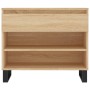 Mueble zapatero madera contrachapada roble Sonoma 70x36x60 cm de , Zapateros y organizadores de calzado - Ref: Foro24-831447,...