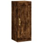 Engineered smoked oak wood wall cabinet 34.5x34x90 cm by , Sideboards - Ref: Foro24-835023, Price: 47,30 €, Discount: %