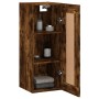 Engineered smoked oak wood wall cabinet 34.5x34x90 cm by , Sideboards - Ref: Foro24-835023, Price: 47,30 €, Discount: %