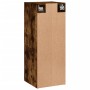 Armario de pared madera ingeniería roble ahumado 34,5x34x90 cm de , Aparadores - Ref: Foro24-835023, Precio: 47,30 €, Descuen...