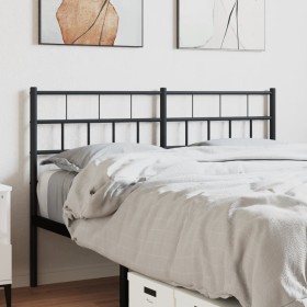 Black metal headboard 140 cm by , Headboards and footboards - Ref: Foro24-355692, Price: 27,99 €, Discount: %