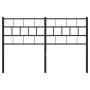 Cabecero de metal negro 140 cm de , Cabeceros y pies de cama - Ref: Foro24-355692, Precio: 27,95 €, Descuento: %