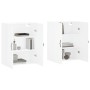 Armarios de pared 2 uds madera de ingeniería blanco de , Aparadores - Ref: Foro24-3197889, Precio: 154,73 €, Descuento: %