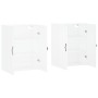 Armarios de pared 2 uds madera de ingeniería blanco de , Aparadores - Ref: Foro24-3197889, Precio: 154,73 €, Descuento: %