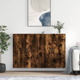 Wall cabinets 2 units engineered wood smoked oak by , Sideboards - Ref: Foro24-3197894, Price: 168,99 €, Discount: %