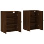 Armarios de pared 2 uds madera de ingeniería marrón roble de , Aparadores - Ref: Foro24-3197896, Precio: 149,99 €, Descuento: %