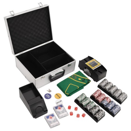 Juego de fichas de póker 300 piezas 11,5 g de , Estuches y fichas de póquer - Ref: Foro24-80412, Precio: 74,45 €, Descuento: %