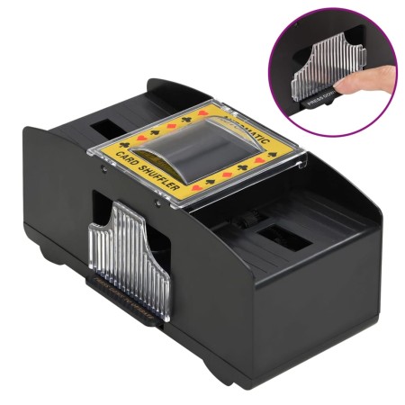 Automatic black card shuffler for 2 decks by , Poker cases and chips - Ref: Foro24-80419, Price: 16,66 €, Discount: %