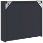 Mueble de baño con espejo y luz LED gris 60x13x52 cm de , Tocadores de baño - Ref: Foro24-357970, Precio: 97,88 €, Descuento: %