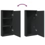 Corner bathroom cabinet with black mirror 30x24x60 cm by , bathroom vanities - Ref: Foro24-357979, Price: 85,90 €, Discount: %