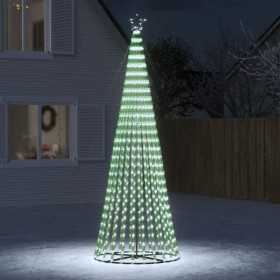 Christmas tree with cone of light 688 cold white LEDs 300 cm by , Christmas lights - Ref: Foro24-358069, Price: 97,70 €, Disc...