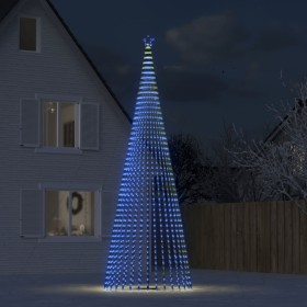 Christmas tree with cone of light 1544 blue LEDs 500 cm by , Christmas lights - Ref: Foro24-358074, Price: 155,86 €, Discount: %