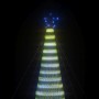 Christmas tree with cone of light 1544 blue LEDs 500 cm by , Christmas lights - Ref: Foro24-358074, Price: 155,86 €, Discount: %