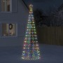 Christmas tree cone with stakes 570 colored LEDs 300 cm by , Christmas lights - Ref: Foro24-358106, Price: 60,45 €, Discount: %