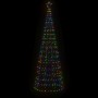 Christmas tree cone with stakes 570 colored LEDs 300 cm by , Christmas lights - Ref: Foro24-358106, Price: 60,45 €, Discount: %