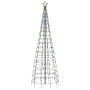 Christbaumkegel mit Pfählen 570 farbige LEDs 300 cm von , Weihnachtsbeleuchtung - Ref: Foro24-358106, Preis: 60,45 €, Rabatt: %