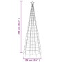 Árbol de Navidad cono con estacas 570 LEDs de colores 300 cm de , Luces de Navidad - Ref: Foro24-358106, Precio: 60,48 €, Des...