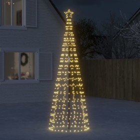 Árbol de Navidad cono con estacas 570 LEDs blanco cálido 300 cm de , Luces de Navidad - Ref: Foro24-358104, Precio: 66,99 €, ...