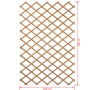 Nature Garden trellis 100x200 cm natural wood 6041703 by Nature, Pergolas, arches and garden trellises - Ref: Foro24-409346, ...