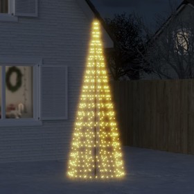 Christmas tree on flagpole 550 warm white LEDs 300cm by , Christmas lights - Ref: Foro24-358112, Price: 46,27 €, Discount: %