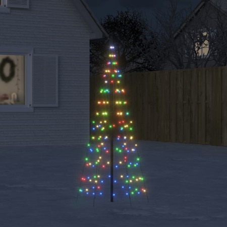 Christmas tree on flagpole with 200 multicolored LEDs 180 cm by , Christmas lights - Ref: Foro24-358110, Price: 24,36 €, Disc...