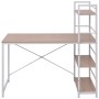 4-tier oak-colored desk with shelving by vidaXL, Desks - Ref: Foro24-20134, Price: 90,11 €, Discount: %