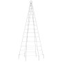 Christmas tree on flagpole with 200 multicolored LEDs 180 cm by , Christmas lights - Ref: Foro24-358110, Price: 24,36 €, Disc...